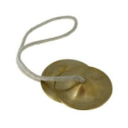 Manjira/Karatalas Musical Instrument for Hand Cymbals Bhajan, Kirtan, Harinaam (6 x 6 cm)