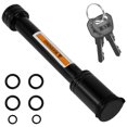 thumbnail image 3 of Hitch Receiver Pin Lock Stainless 5/8 inch Trailer Receiver Lock Keyed Alike for Class III IV 2 inch Receiver Fit Hitch Bike Rack Tray Ball Tow Rope for Trailer Truck Car Boat (Black), 3 of 11