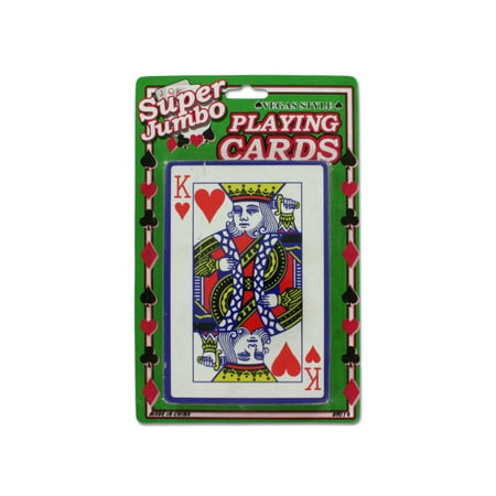 Jumbo Playing Card Deck, 24 Count