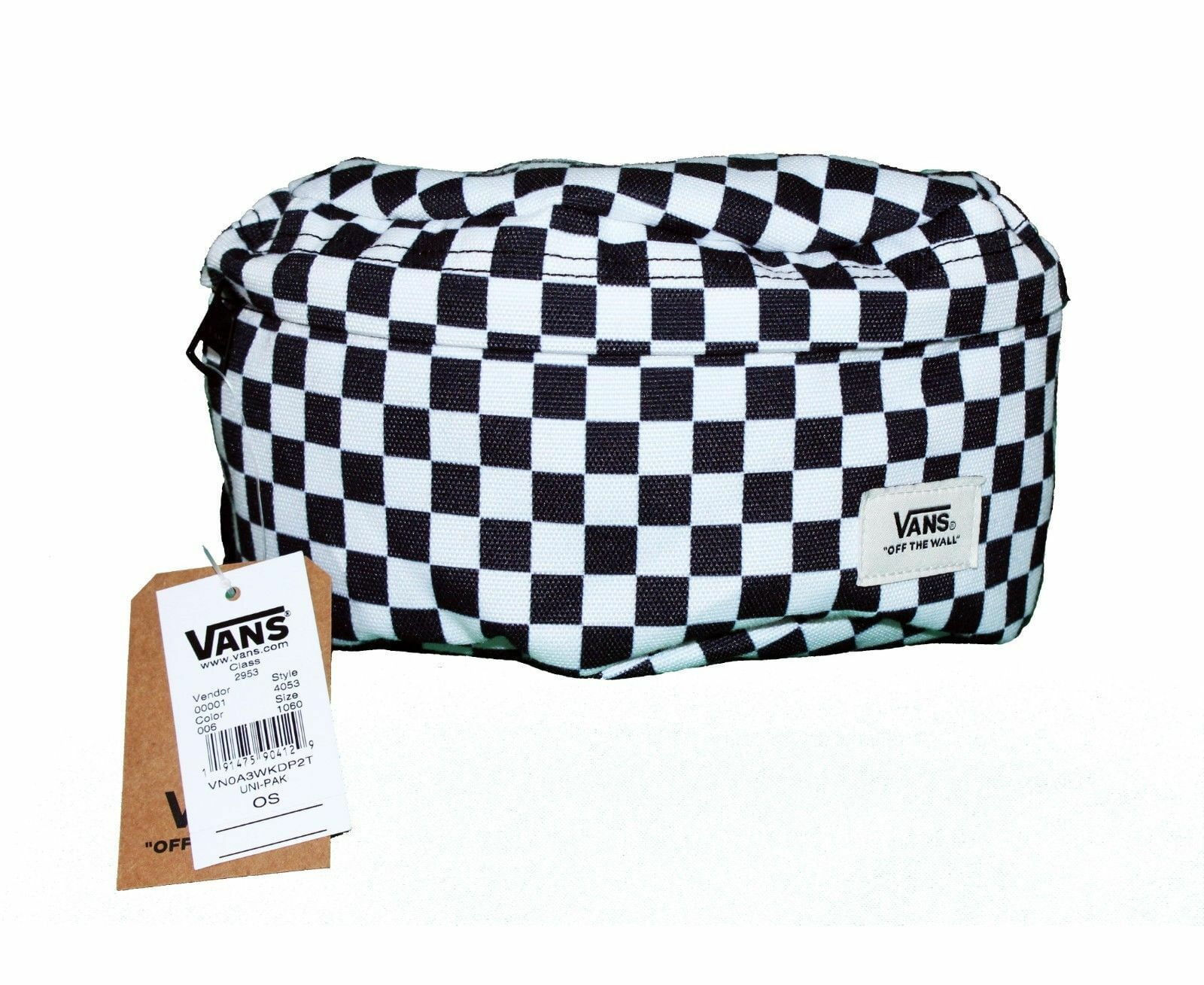 kulhydrat Normal romanforfatter Vans Off The Wall Unisex Black and White Checks Fanny Pack Bag - Walmart.com