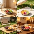 thumbnail image 4 of FeiFu Plastic Flower Shaped Serving Bowl 8.46in, Petal Design Fruit Snack Tray, Decorative Candy Dish for Coffee Table Living Room, Platos de plástico en forma de flor, 4 of 6