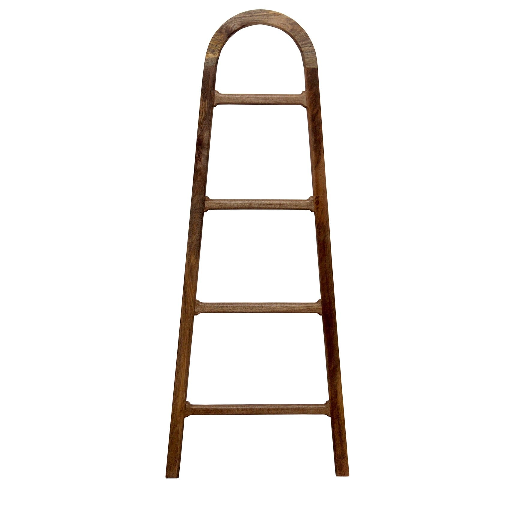 Eva Blanket Ladder Brown Mango Wood 23.5 x 1.5 x 59 Modern Style