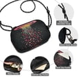thumbnail image 3 of FORMRS Mini Crossbody Bag for Women Adjustable Shoulder Rope Travel Casual Phone Purse, UFO with Hearts Pattern, 3 of 7
