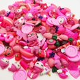 thumbnail image 3 of 50 Pcs Charms Slime Kit de Fabrication de Bijoux en Résine pour Bricolage de Pâques, Perles de Slime en Résine pour Bricolage Scrapbooking, Rouge Rose, 3 of 3