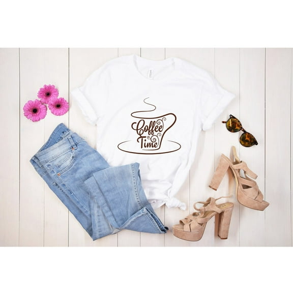 Coffee Time Shirt, Coffee T-Shirt, Cute Coffee Shirt, Coffee Lovers Shirt, Women's Coffee Shirt, Gift for Coffee Lover, Mama Coffee Shirt