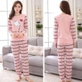 thumbnail image 2 of Women’s Pajama Set Super-Soft Short & Long Sleeve Top with Pants, 2 of 4