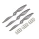 thumbnail image 1 of Hélices RC CW 8x6 Pulgadas 2-Palas para Avión Nylon Gris 3Pcs con Anillos Adaptadores, 1 of 4