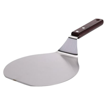 

Round Pizza Shovel Stainless Steel Pizza Moving Shovel Wooden Handle Baking Tool Baked Pizza Working Tool