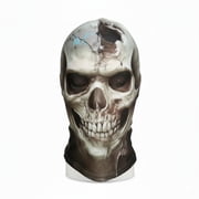 Skull Face Mask,3D Printed Mask Hat Breathable Full Head Mask for Ski Scarf Cooling Sun Protection Motorcycle Cycling Outdoor
