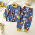 thumbnail image 4 of CAIVO Child Girls Long Sleeve Cute O-Neck Dinosaur Ice Print Tops With Pants Home Sleep Outfit Sets For Kids Versatile Clothes Sets, 4 of 4