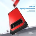 thumbnail image 6 of For Google Pixel 6 Pro Case, Slim Dual Layer 3 in 1 Heavy Duty Protection Hybrid Hard PC Soft Silicone Rugged Bumper Anti Slip Full-Body Protective Cases for Google Pixel 6 Pro 2021, Red, 6 of 6