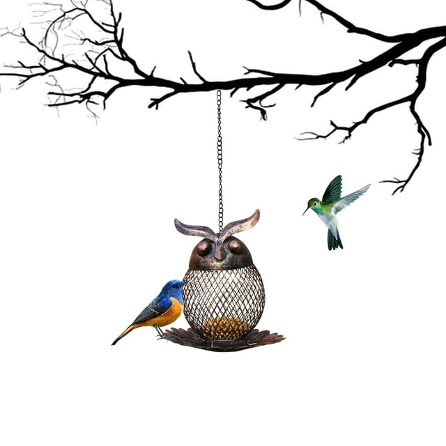 Suspension Screw Cover Garden Bird Feeder with Squirrel Proof Design for Outdoor Watching