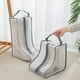 thumbnail image 3 of Wosthever Bolsa de almacenamiento para botas, portátil, reutilizable, plegable, transparente, impermeable, a prueba de humedad, protector de Almacenamiento y organización del hogar Negro Largo, 3 of 6
