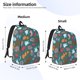 thumbnail image 2 of Fotbe cute Skull organ Mochila de Lona con Estampado, Mochila Duradera, Mochila Versátil de Alta Calidad, Mochila Compacta Vintage-Medium, 2 of 5