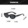 thumbnail image 2 of Gafas de sol retro de estilo hip hop con montura pequeña y personalidad de chica sexy, estilo ojo de gato, hechas de PC, 2 of 5