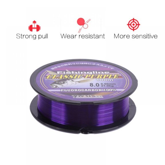 100m Fishing Line Nylon Fluorocarbon Fishing Leader Line Strong Pull Line Fishing Tackle Accessories
