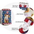 thumbnail image 5 of Chic Waterproof Polyester Fabric Shower Curtain,Independence Day Farm Cow American Flag Pentergram Machine Washable Shower Curtains for Bathroom Decor Set with Hooks No Liner,66" W x 72" H, 5 of 6
