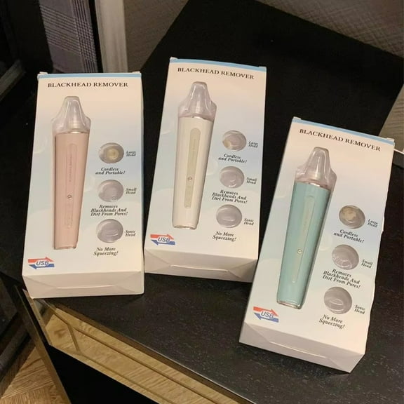 Blackhead Remover Kit Electric Pore Cleaner Blackhead Remover With 4 Professional Suction Care Heads, Acne Vacuum Cleaner