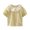 Yellow, variant on LYMAYTER Toddler Kids Girls Short Sleeve Shirt 1-10T Baby Solid Color Ruffle T Shirt Tops Blouses Basic Plain Casual Cotton Tees Shirt
