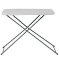 thumbnail image 2 of 18.75''W x 29''L Height Adjustable Granite White Plastic Folding Table, 2 of 4