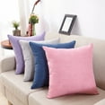 thumbnail image 5 of Harlier Linen Decorative Throw Pillow Covers, Classical Square Solid Color Pillow Cases,15.7 x 15.7 Inches Farmhouse Cushion Covers for Sofa Couch Bed & Car, Living Room (Blue), 5 of 5