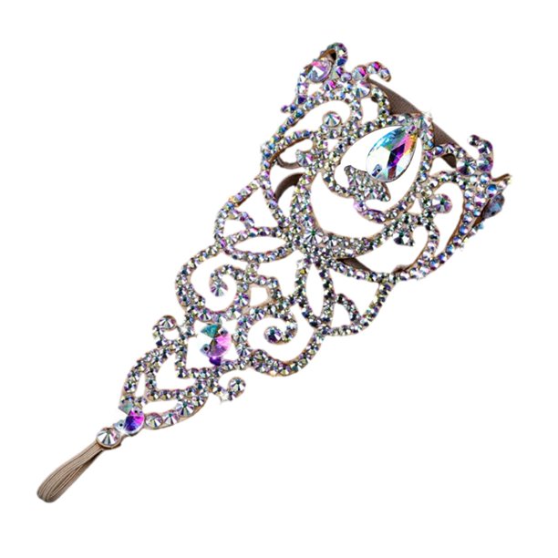 Tobillera para danza del vientre para mujer, accesorios de joyería para pie, diamantes de imitación brillantes, pulseras de pie versátiles a la moda Estilo A Yinane Tobillera para danza del vientre