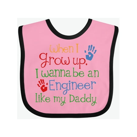 

Inktastic Engineer like Daddy Gift Baby Boy or Baby Girl Bib