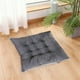 thumbnail image 4 of Funda de almohada de pana de color liso con encaje para silla. Cojín de asiento multicolor. Personalizable para sillas. Cojín de fibra de poliéster., 4 of 6