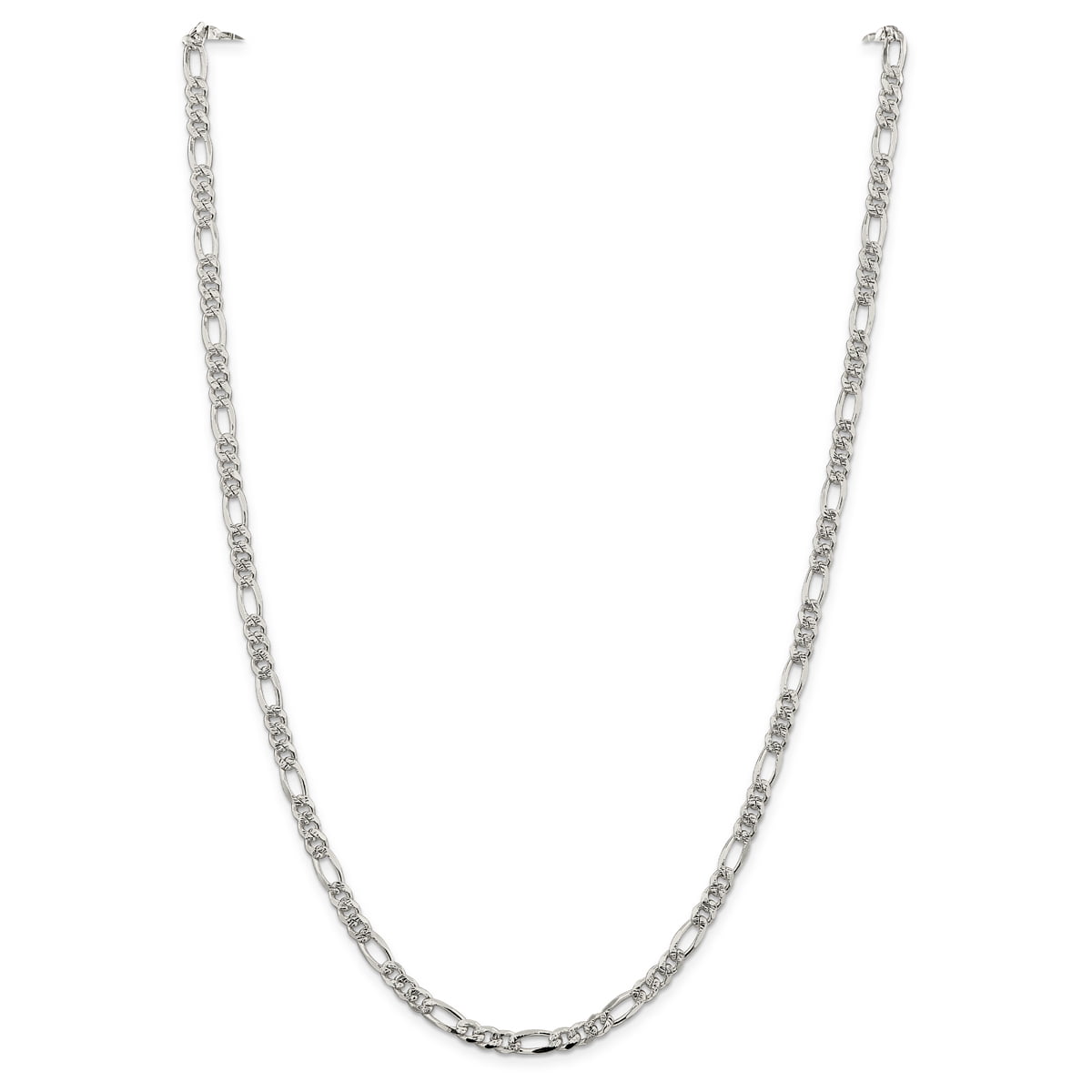 Goldia Sterling Silver 4.75mm Diamond-Cut Rope Chain Bracelet