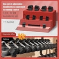thumbnail image 2 of 25/45/75/90-lb 4-in-1 Adjustable Dumbbell Set, Converts to Barbell, Kettlebell & Push-Up Stand with Connector, Interchangeable Weight Plates & Storage Tray for Home Gym, 2 of 6
