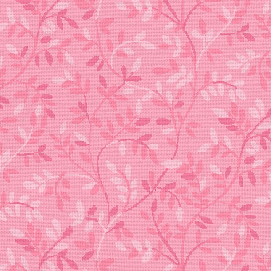 Waverly Inspirations Cut by the Yard Sewing & Craft Fabric, 100% Cotton, Italian Leaves, Pink Nectar, 44 in Wide