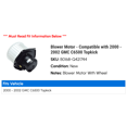 thumbnail image 2 of Blower Motor - Compatible with 2000 - 2002 GMC C6500 Topkick 2001, 2 of 2
