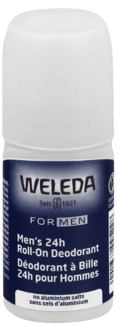 Weleda Men's 24H Roll-On Deodorant, 1.7 Fluid Ounce, Plant Rich Odor Protection with Licorice Root and Witch Hazel, No Aluminum Salts(pack of 2 )