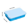 thumbnail image 3 of Leakproof Sensory Play Trays Stackable Sandbox Organizers With Lid For Art Supplies Outdoor Toy Blue Green Design, 3 of 9