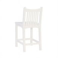 thumbnail image 6 of Linon Malvern Solid Wood Commercial Grade Set of Two Counter Stools in White, 6 of 14