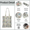 thumbnail image 5 of Watercolor Butterfly Floral Canvas Tote Bag – Romantic Nature-Inspired Reusable Cotton Shopping Bag with Artistic Fantasy Garden & Starry Sky Design for Women, Teens, Aesthetic Gift Lovers, 5 of 7