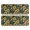 Sunflower and Bee Black Pattern, variant on Sunflower and Daisy Blue Pattern Anti Fatigue Kitchen Rugs Set Of 2, Non Slip Washable Decorative Floor Mats for Sink Laundry and Home Use, 17"x47"