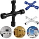 thumbnail image 3 of Llave de utilidad multifunción de 4 vías, aplicable a la llave de apertura del gabinete del medidor eléctrico de agua y gas, llave de gabinete multifunción, llave universal de 4 vías, 3 of 5