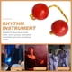 thumbnail image 5 of Bola rítmica agitador de mano bolas música huevo agitador doble calabaza percusión Kashaka instrumento para todos los niveles, 5 of 5
