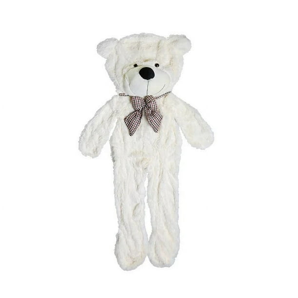 Oso de peluche gigante para niñas, muñeco de peluche suave, grande, sin relleno, piel de oso vacía, semiacabado, regalo del Día de San Valentín para niños