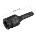 thumbnail image 2 of Uxcell T30 Impact Torx Bit Socket, 1/4" Square Drive 35mm Length CR-MO Metric Sizes, 2 of 5