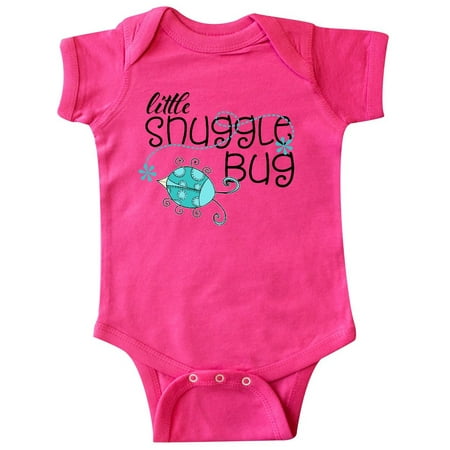 

Inktastic Little Snuggle Bug Aqua beetle Gift Baby Boy or Baby Girl Bodysuit