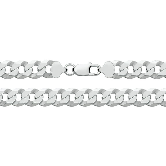 925 Sterling Silver Men Curb Chain - 22 inch*11mm