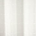thumbnail image 4 of Lush Decor Farmhouse Textured Sheer With Peva Lining Shower Curtain White 2Pc Set 72X72, 4 of 11
