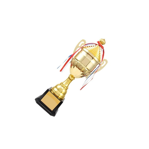QualitChoice Metal Trophy Funny for Kids Adults Cup Events Ceremony Corporate Trophy Game 29cm Gold 29cm