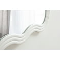 thumbnail image 4 of Kate and Laurel Fripp Modern Scalloped Rectangle Mirror, 24 x 40, White, Cute Rectangular Wavy Mirror for Use as Fun Bedroom Mirror or Nursery Mirror Option, 4 of 9