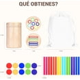 thumbnail image 3 of Juguetes Montessori para Niños de 1-3 Años | Juguetes Educativos para Clasificar Colores | Juegos Sensoriales para Desarrollar Motricidad Fina (Pieza Redonda + Palo Redondo), 3 of 3