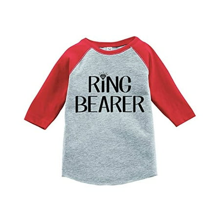 

Custom Party Shop Youth Boy s Ring Bearer Wedding Red Raglan