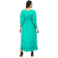 thumbnail image 5 of Bimba Women's Cotton Smocked Waist Long Casual Maxi Dress, 5 of 7