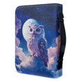 thumbnail image 3 of HELLHERO Owl Pattern Design Bible Cover for Christian Prayer Church, Zipper Bible Bag PU Leather Lightweight Bible Covers, 3 of 12